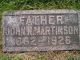 Headstone John Nils Martinson