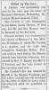 Jan 5, 1893 - Swan Carlson accidental death