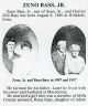 Zeno and Rena Bass Jr. biographical sketch, date unk p1